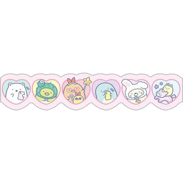 San-X Sumikko gurashi Washi Tape Pink Hearts 20mm x 7M San-X Japan