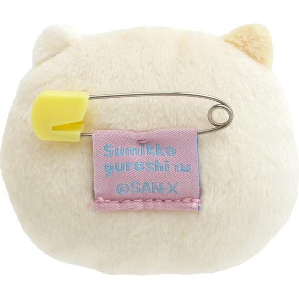 San-X Sumikko gurashi Neko Emoji Plush Badge San-X Japan
