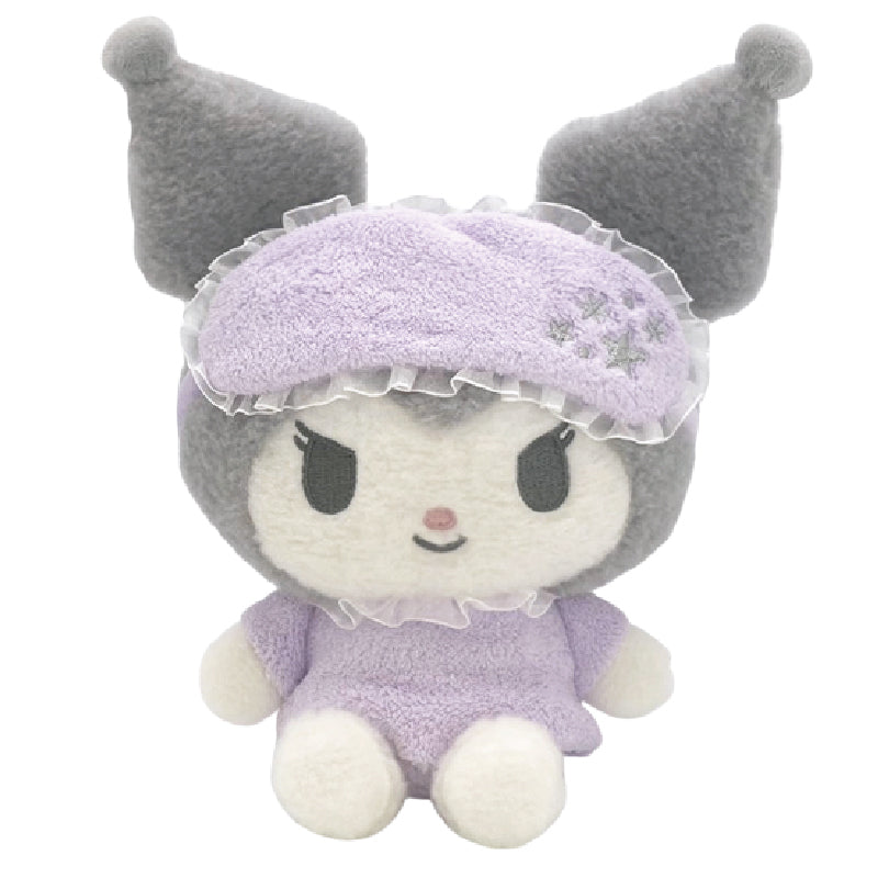Sanrio Plush Kuromi from 'Ouchi-de Pajamas!' theme Height 24cm approx Sanrio Japan