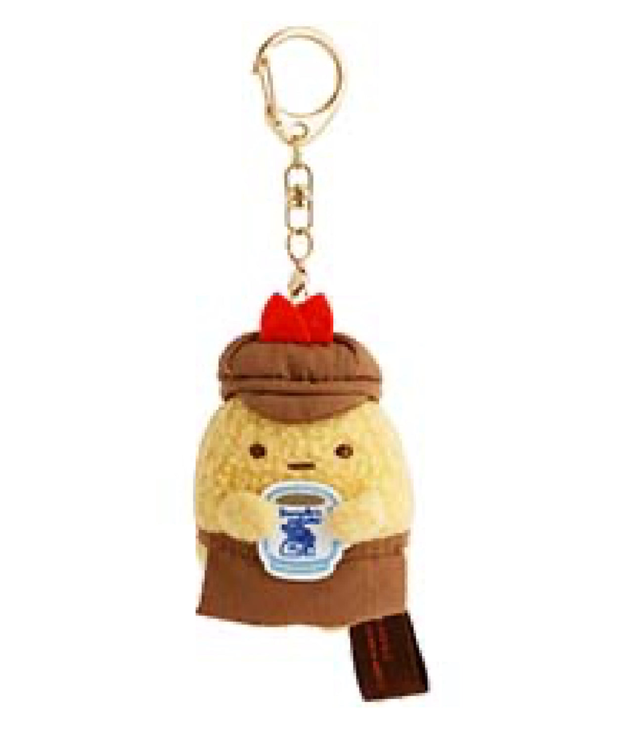 San-X Sumikko gurashi Ebifurai no shippo Plush Keychain Collaborated with Komeda Coffee Shop from San-X