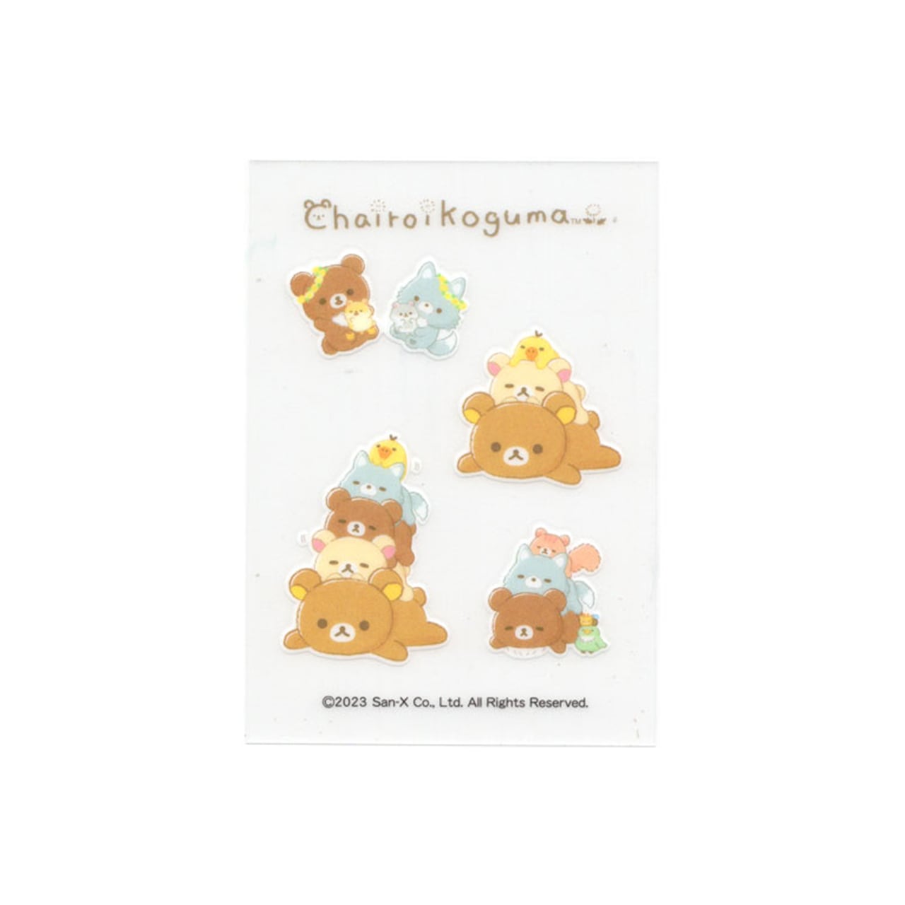 San-X Rilakkuma Transfer Sticker 'irodo' for fabric and leather material San-X Japan