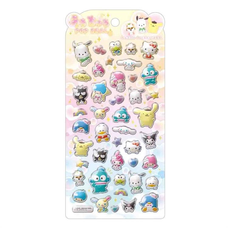 Uruchuru Pop Sticker Sanrio Characters 3D Epoxy Resin Sticker
