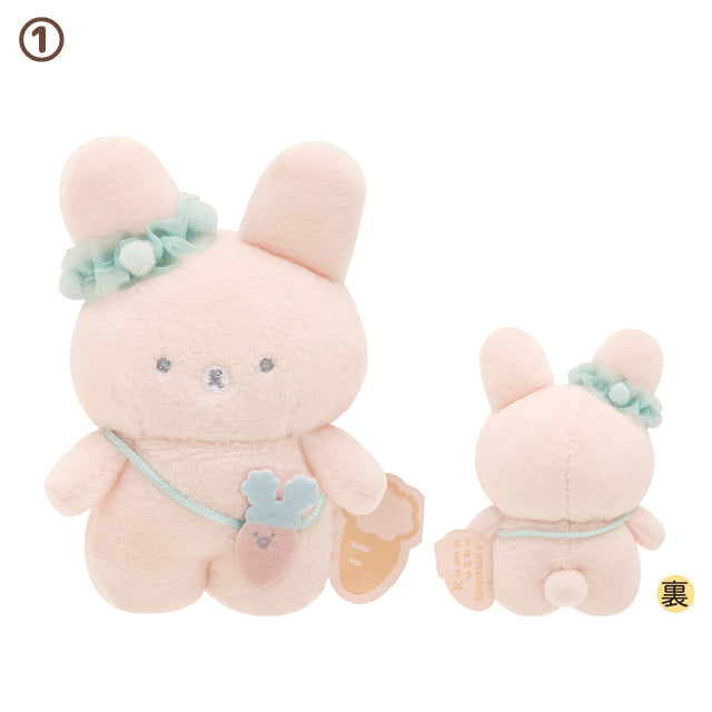 San-X Kumausa Tenori plush 'Kumausa & Carrot' theme Tenori plush palm size mini plush San-X Japan