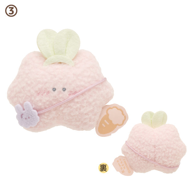San-X Kumausa Tenori plush 'Kumausa & Carrot' theme Tenori plush palm size mini plush San-X Japan