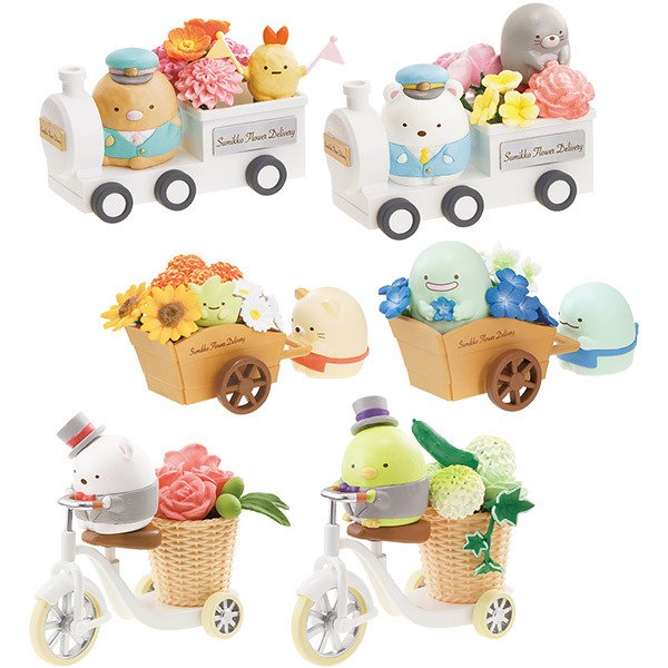 Sumikko gurashi Rement dolls 'Sumikko gurashi Flower Delivery' Complete set (set of 6) San-X Rement Japan
