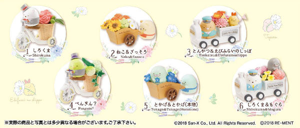 Sumikko gurashi Rement dolls 'Sumikko gurashi Flower Delivery' Complete set (set of 6) San-X Rement Japan
