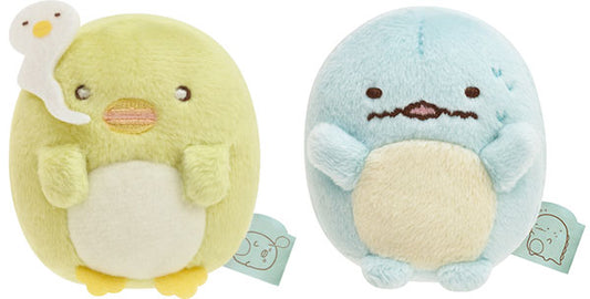 San-X Sumikko gurashi Tenori Plush Set Penguin? & Tokage from Minna Atsumarundesu Theme San-X Japan