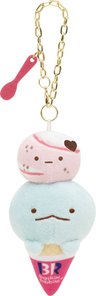 San-X Sumikko gurashi Tokage Plush Keychain Sumikko Baskin Robbins theme from San-X Japan