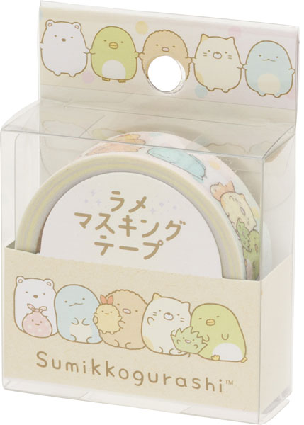 San-X Sumikko gurashi Line Up Glittery Washi Tape 15mm x 5M San-X Japan