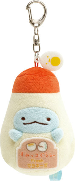 San-X Sumikko gurashi Tokage Mayonnaise Plush Keychain from Sumikko Market Theme San-X Japan