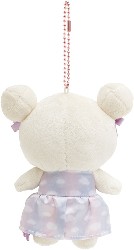 San-X Rilakkuma Korilakkuma Plush Keychain Osora-no Kururin Wataame (Cotton Candy) theme from San-X Japan