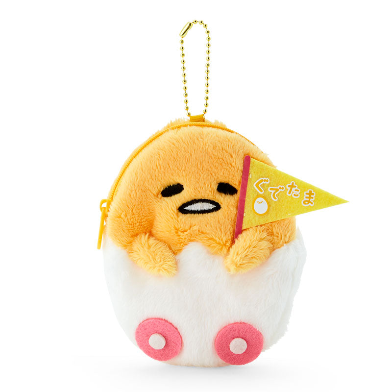 Sanrio Gudetama Plush Mini Pouch Case Keychain from 10th Anniversary Gudetama Land Special Edition Sanrio Direct from Japan