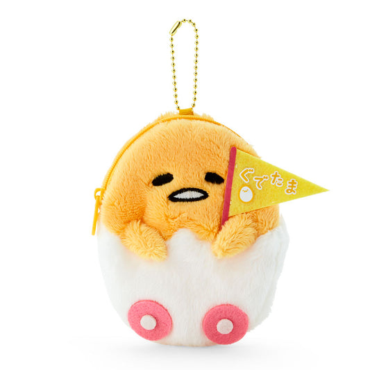 Sanrio Gudetama Plush Mini Pouch Case Keychain from 10th Anniversary Gudetama Land Special Edition Sanrio Direct from Japan