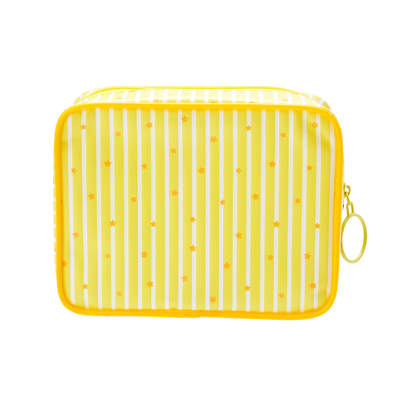 Sanrio Vinyl Pouch with Zipper from 10th Anniversary Gudetama Land Special Design Sanrio Direct from Japan