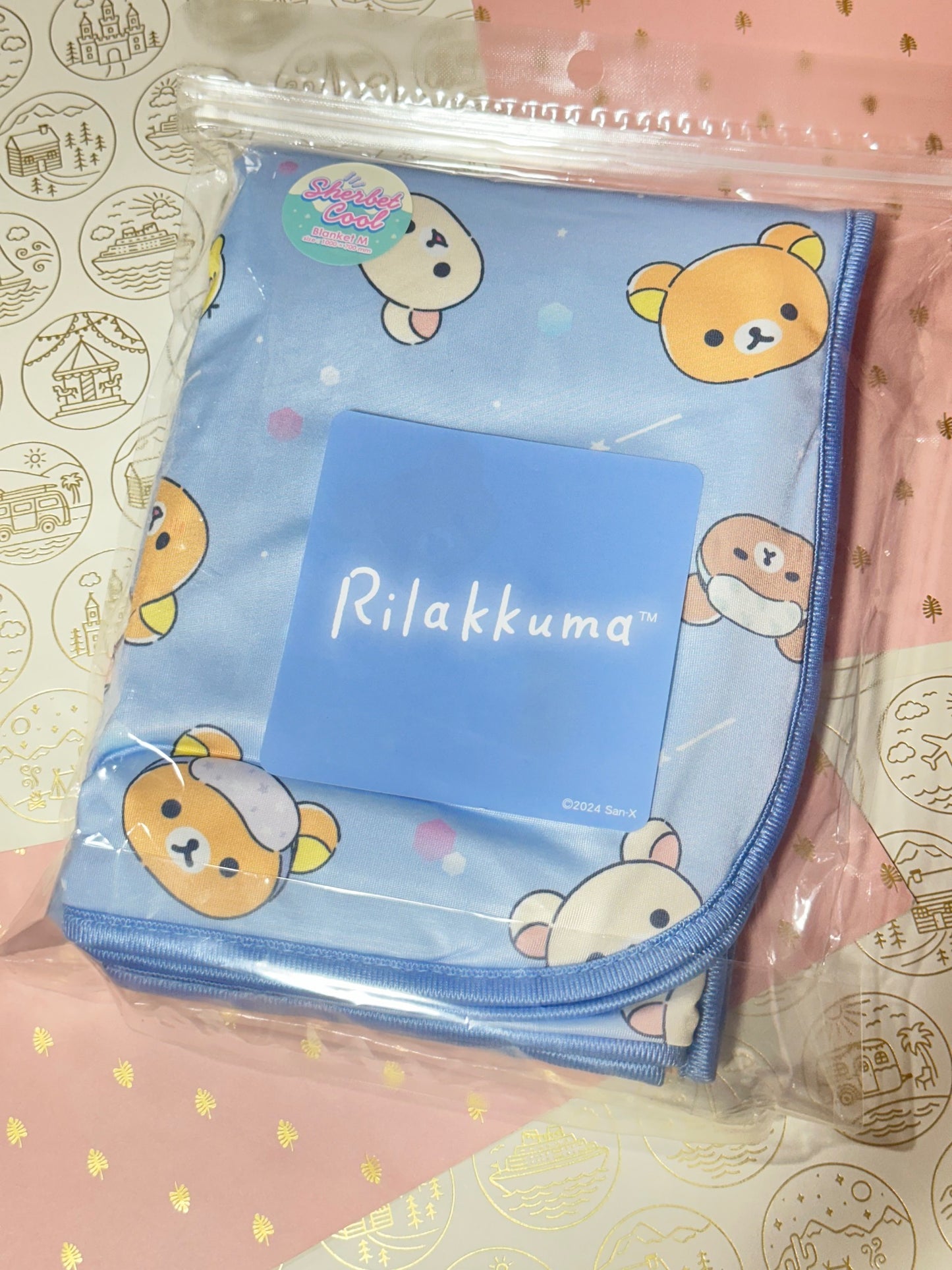 San-X Rilakkuma Summer Blanket Size 1000x 700mm approx San-X Japan
