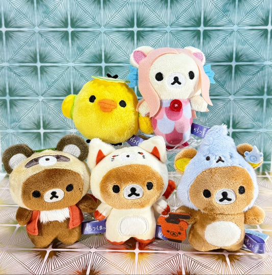 San-X Rilakkuma Yo-kai Halloween Tenori Plush 2025 Rilakkuma/ Korilakkuma/ Kiiroitori/ Koguma San-X Japan
