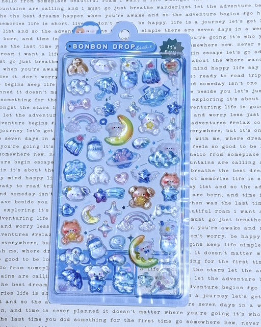 Bonbon Drop Sticker Wan-Wan Bonbon (Doggie) 3D Epoxy Resin Sticker
