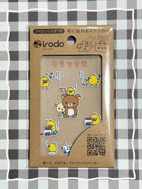 San-X Rilakkuma Transfer Sticker 'irodo' for fabric and leather material San-X Japan