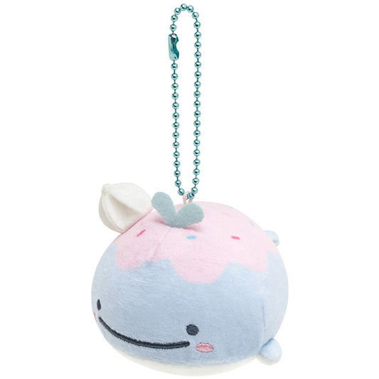 San-X Jinbesan Maigo-no Kokujira (Whale) Plush Keychain from 'JInbesan and Ice-kurage' Theme San-X Japan