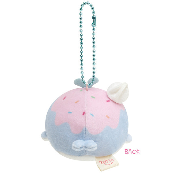 San-X Jinbesan Maigo-no Kokujira (Whale) Plush Keychain from 'JInbesan and Ice-kurage' Theme San-X Japan