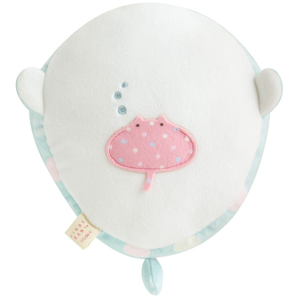 San-X Jinbesan Blue Jinbesan S size Plush Mochi Touching from 'JInbesan and Ice-kurage' Theme San-X Japan