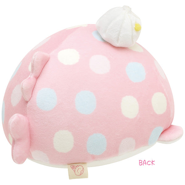 San-X Jinbesan Pink Jinbesan S size Plush Mochi Touching from 'JInbesan and Ice-kurage' Theme San-X Japan