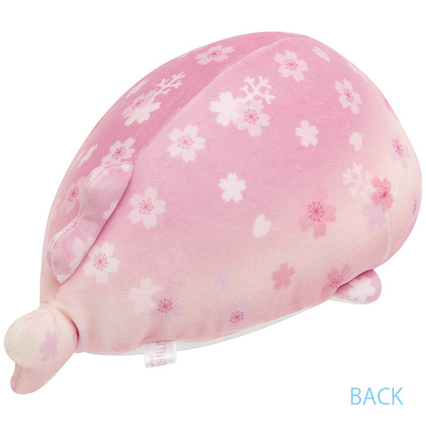 San-X Jinbesan S size Plush Sakura pattern mochi touching San-X Japan