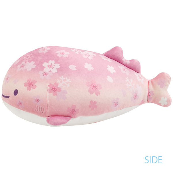 San-X Jinbesan M size Plush Sakura pattern mochi touching San-X Japan