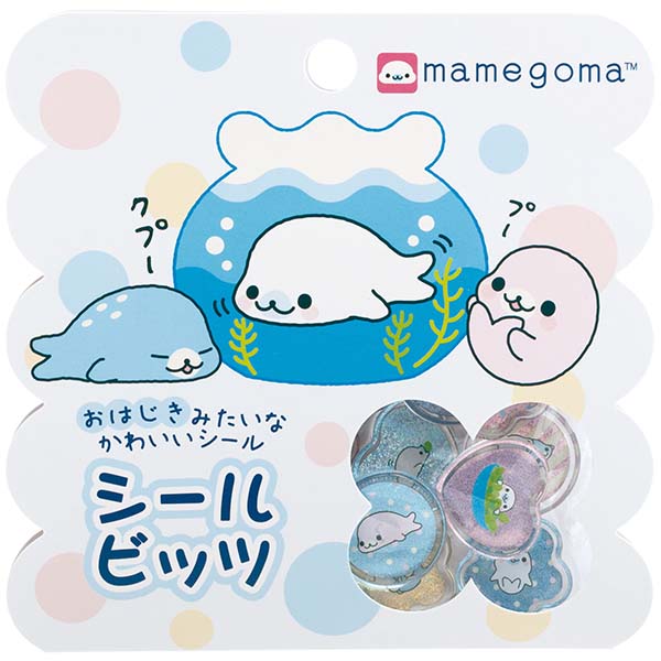 San-X Mamegoma Seal Bits Acrylic Flake stickers San-X Japan