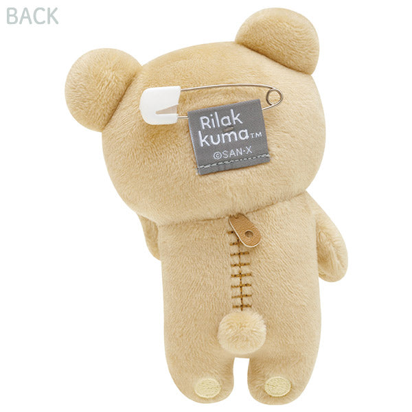 Rilakkuma Plush badge Limited edition from 'New Basic Rilakkuma Vol.2' San-X Japan