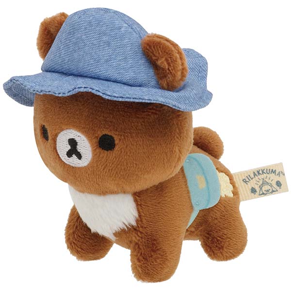 San-X Rilakkuma Tenori Plush set of Chairoi koguma & Wagon from 'Rilakkuma Komorebi Camp' theme San-X Japan