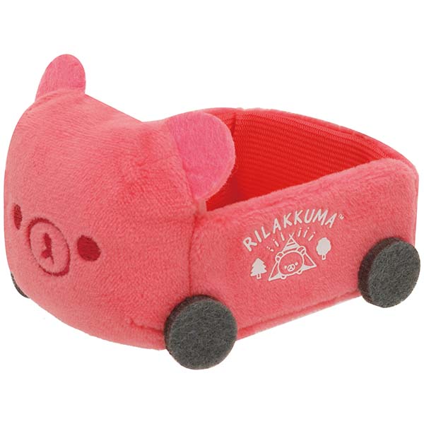 San-X Rilakkuma Tenori Plush set of Chairoi koguma & Wagon from 'Rilakkuma Komorebi Camp' theme San-X Japan