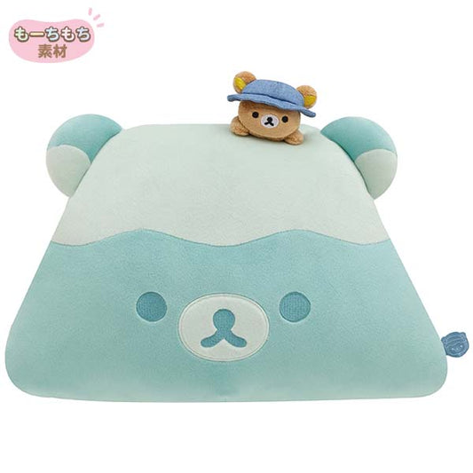 San-X Rilakkuma Plush Cushion Super Mochi Touching from 'Rilakkuma Komorebi Camp' Theme San-X Japan