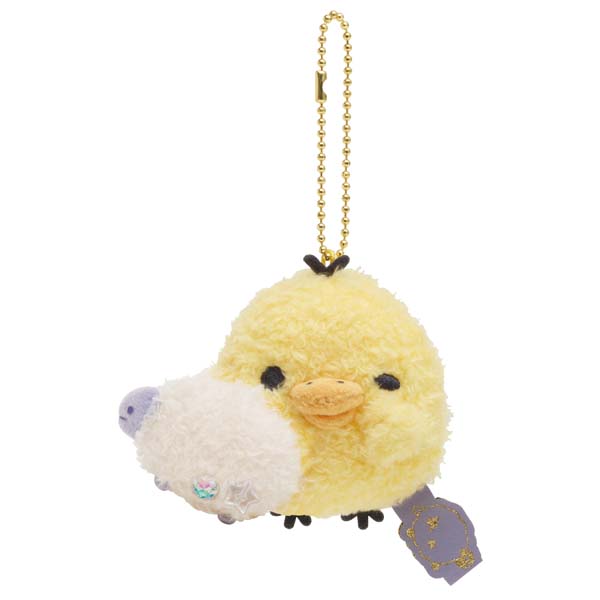 San-X Rilakkuma Kiiroitori Plush Keychain from 'Relax with Rilakkuma at Night' theme San-X Japan