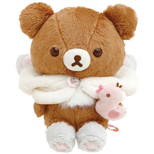 San-X Chairoi koguma Plush Height 18cm approx from 'Neko Neko no Yu' Theme San-X Japan