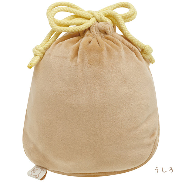 San-X Rilakkuma Drawstring bag Rilakkuma from Pompoko Kyumugurumi San-X Japan