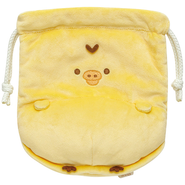 San-X Rlakkuma Kiiroitori Drawstring bag from Pom Poko Kyomugurumi San-X Japan