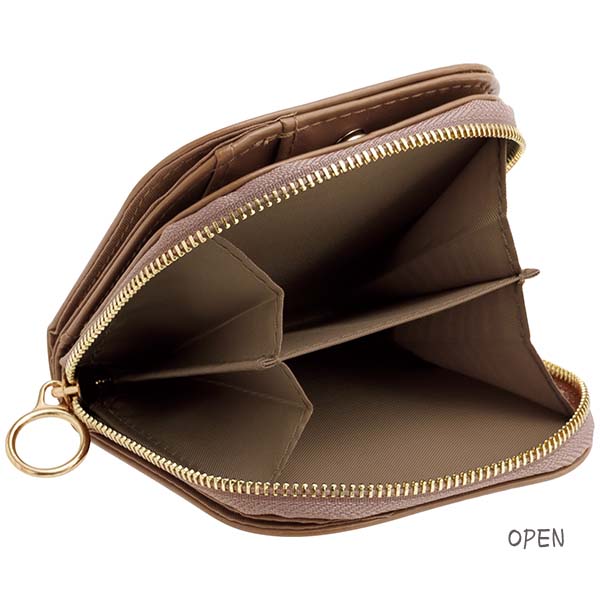 San-X Rilakkuma Compact Wallet with Sagara-Embroidery Rilakkuma San-X Japan