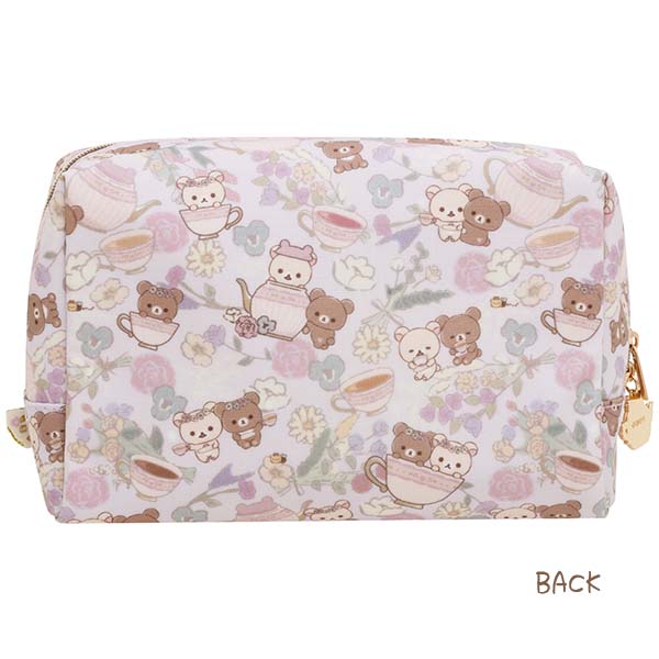 San-X Rilakkuma Pouch Case from 'Kori-Kogu Flower Teatime' Theme San-X Japan