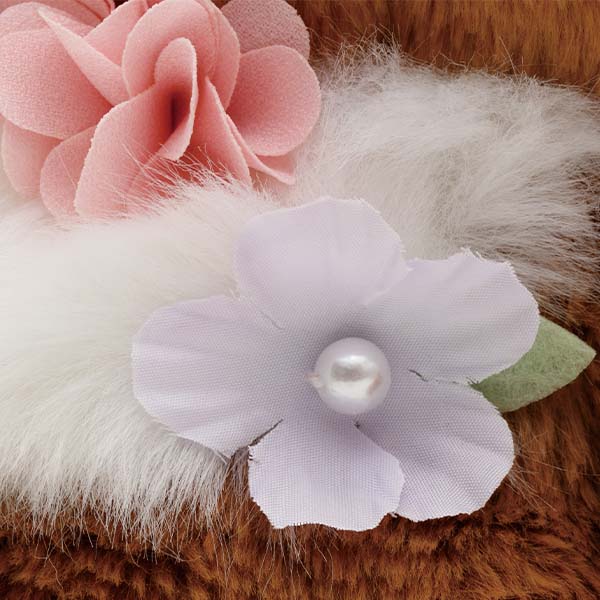 Rilakkuma Chairoi koguma Plush (M size) Height 27cm Kori-Kogu Flower Teatime Theme from San-X Japan