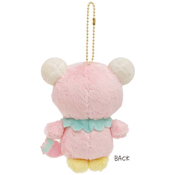 San-X Rilakkuma Korilakkuma Plush Keychain from 'Korilakkuma's Strawberry Day!' Theme San-X Japan