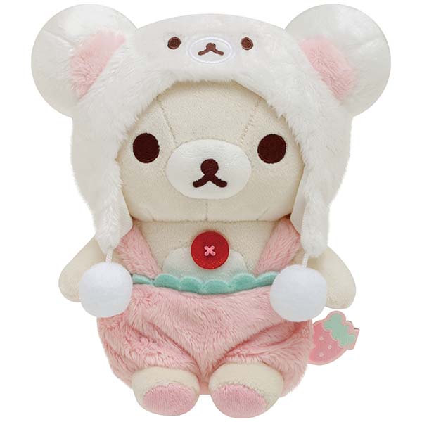 San-X Rilakkuma Korilakkuma Plush from 'Korilakkuma's Strawberry Day!' Theme San-X Japan