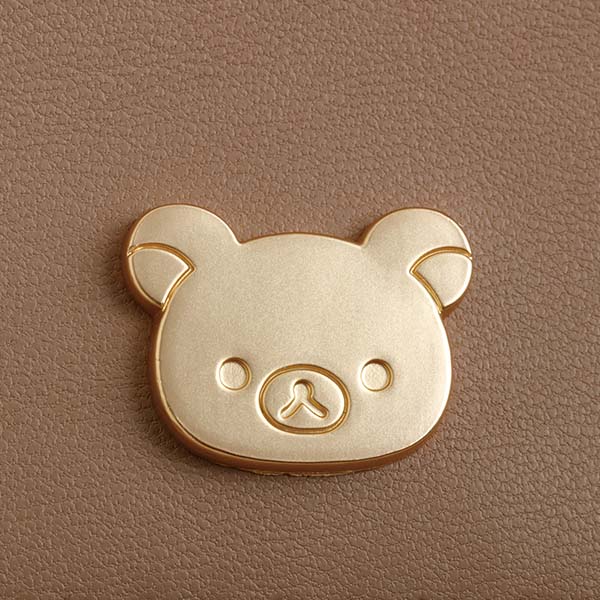 San-X Rilakkuma Card Case with Reel Neck Strap BROWN BEIGE San-X Japan