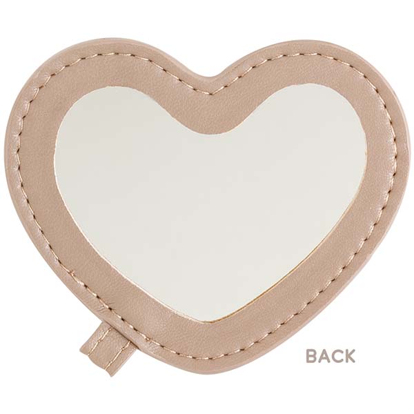San-X Rilakkuma Mini Pouch comes with Rilakkuma Heart Shape Mirror BROWN BEIGE San-X Japan