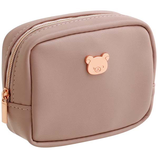 San-X Rilakkuma Mini Pouch comes with Rilakkuma Heart Shape Mirror Pale Pink San-X Japan
