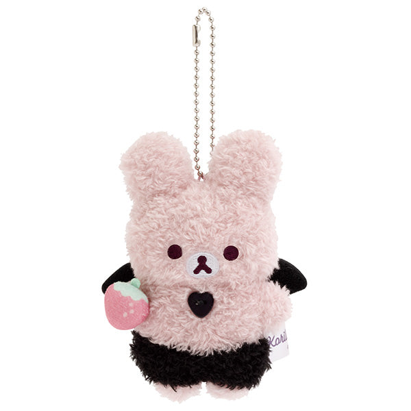San-X Koakuma Usagi Plush Keychain (Pink Rabbit ) from Korilakkuma-no Koakuma Kibun Theme San-X Japan