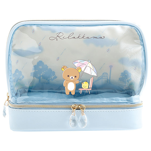 San-X Rilakkuma Pouch/ Case from Ame nochi Hare Rilakkuma Theme San-X Japan