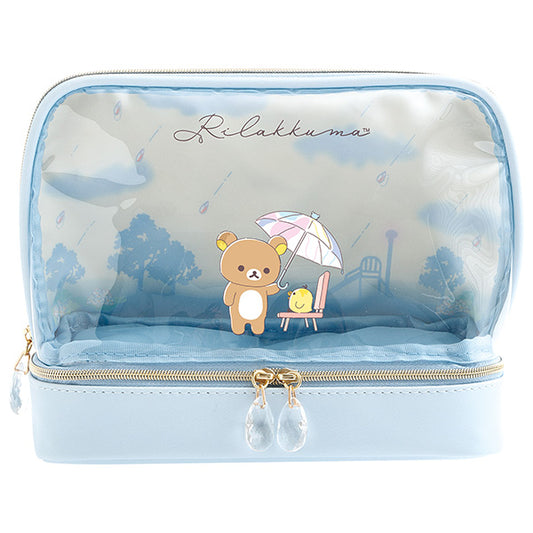 San-X Rilakkuma Pouch/ Case from Ame nochi Hare Rilakkuma Theme San-X Japan