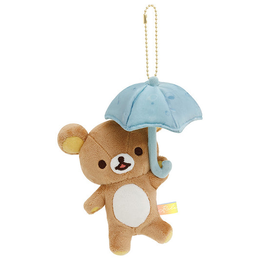 San-X Rilakkuma Rilakkuma Plush keychain from Ame nochi Hare Rilakkuma Theme San-X Japan