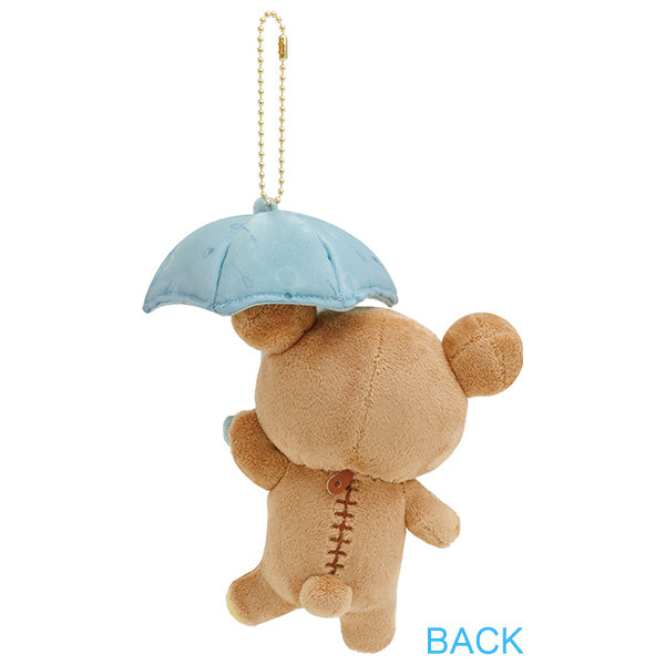 San-X Rilakkuma Rilakkuma Plush keychain from Ame nochi Hare Rilakkuma Theme San-X Japan